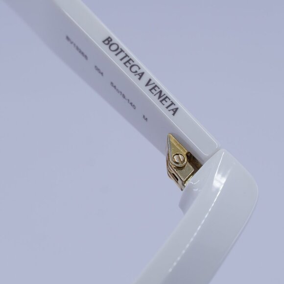 Bottega Veneta BV1326S 004 Sunglasses Ivory Rectangle Frame, Brown Lenses - Picture 8 of 10